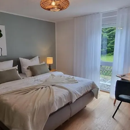 Apartment Waldgefluester 2-zi-designoase Mit Terrasse Im Neubau